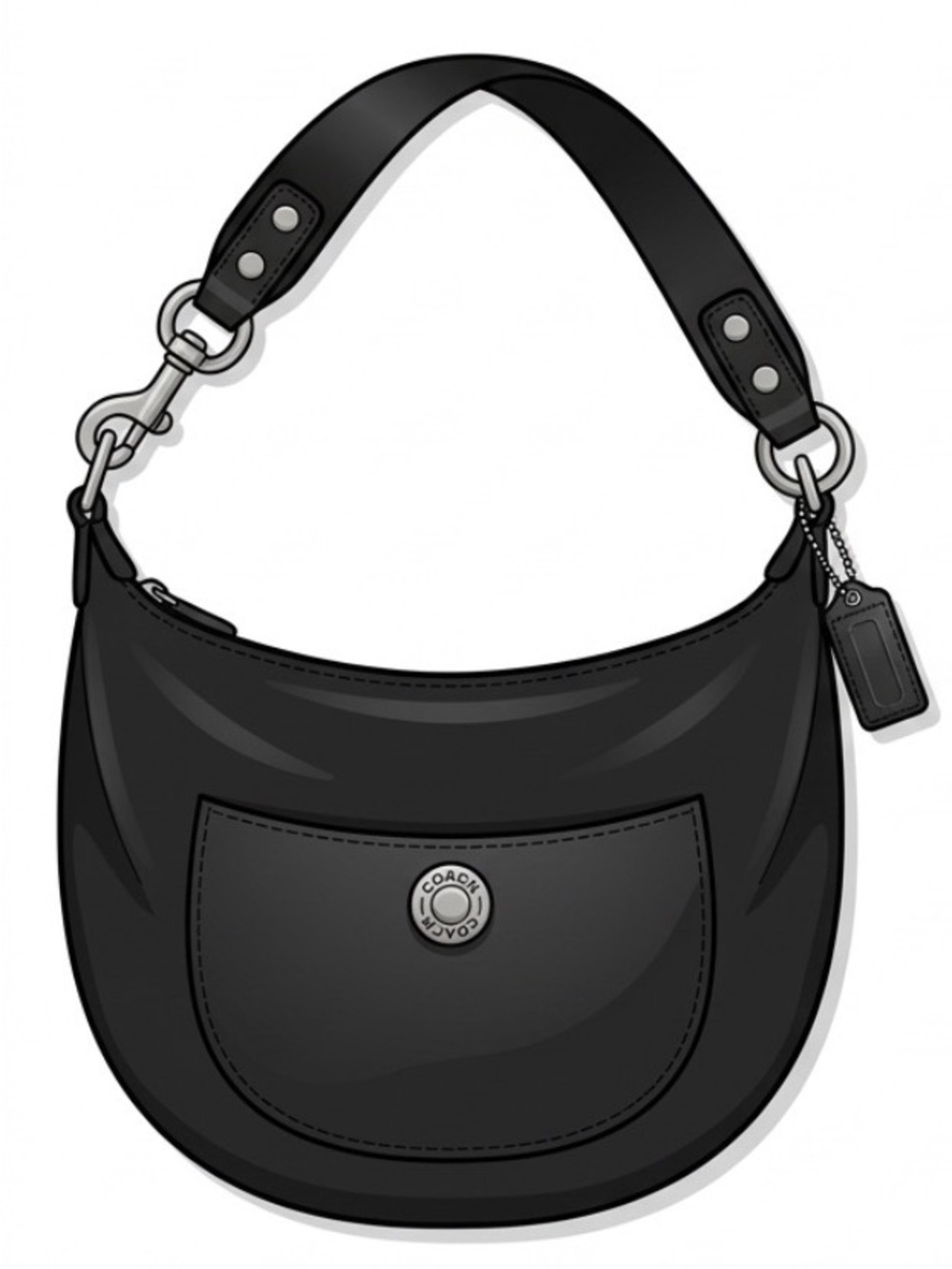 Coach 2004 Hamptons SoHo Nylon Hobo Shoulder Bag